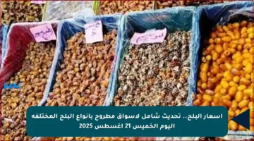 أسعار البلح.. تحديث شامل لأسواق مطروح بأنواع البلح المختلفة اليوم الخميس 21 أغسطس 2025